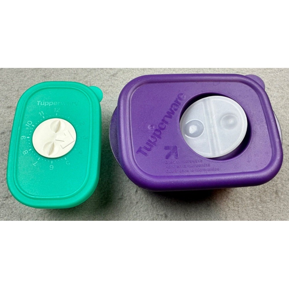 Set of 2‎ Tupperware 1 cup Rock n Serve & 4 oz. Freeze Smart Mini